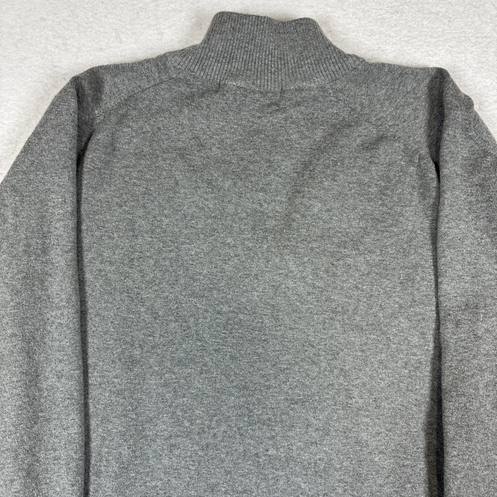Criquet 1/4 Zip Pullover Men‎ XL Gray Cotton Made In Peru Preppy Golf Heavy Soft - Picture 12 of 15